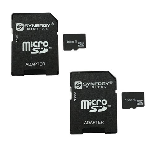 Samsung Galaxy Y Cell Phone Memory Card 2 x 16GB microSDHC Memory Card with SD Adapter 2 Pack 